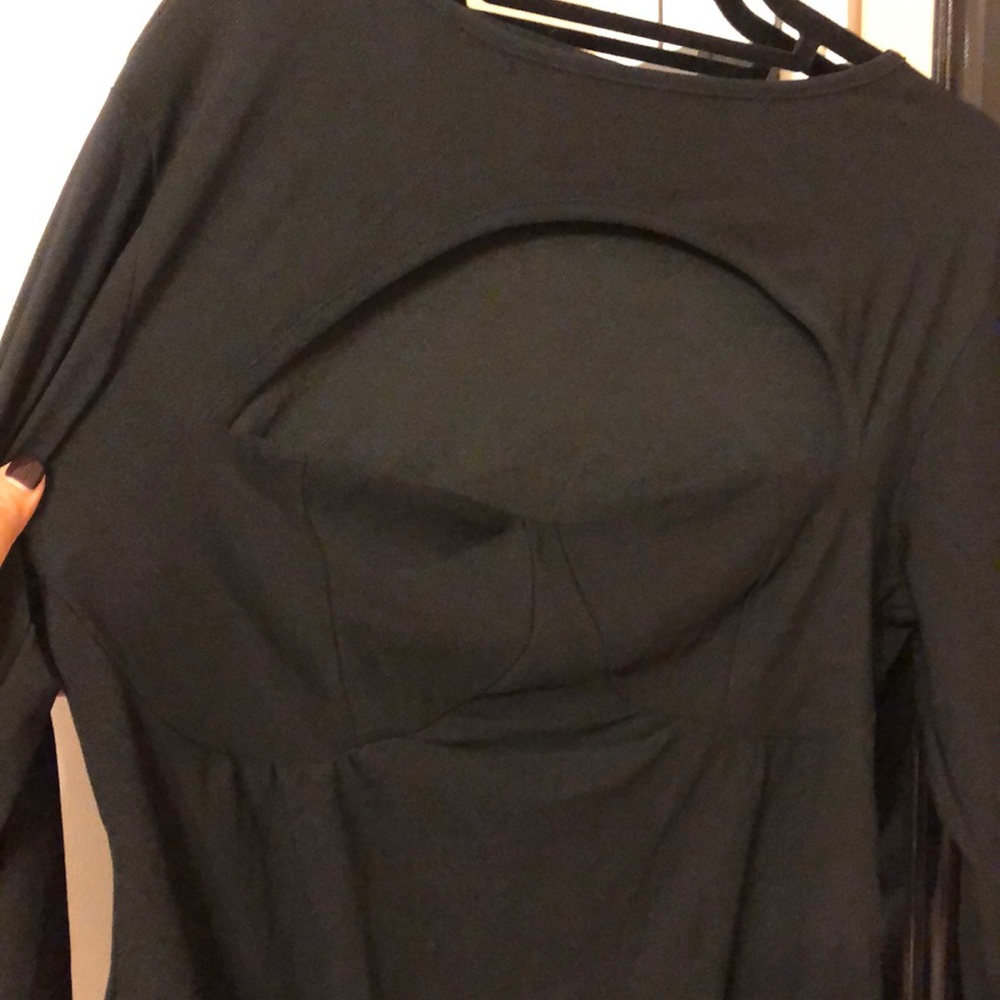 Black peephole body suit - Picture 2 of 3